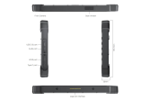 SANTIANNE Tablette KX-8R Tablette incassable, antichoc, étanche, écran tactile, très grande autonomie, durcie, militarisée IP65  - KX-8J