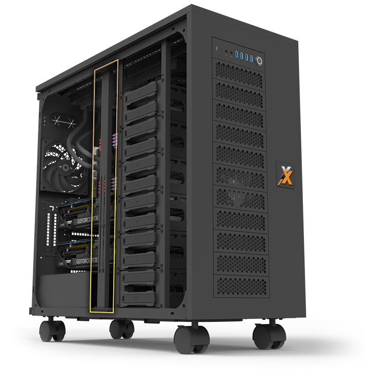 Forensic 890 - PC fixe, PC industriel, ordinateur compatible Ubuntu, Debian, Fedora, Mint, Windows - Boîtier Forensic - SANTIANNE